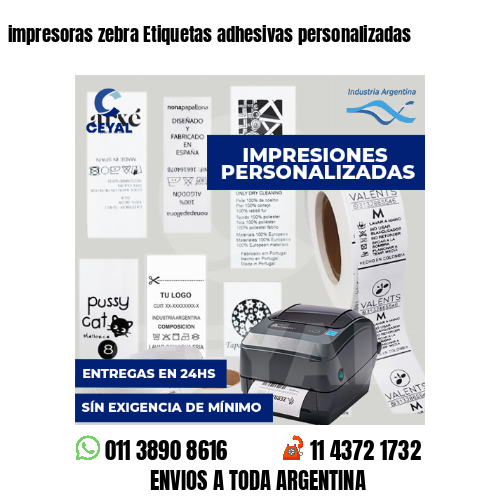 impresoras zebra Etiquetas adhesivas personalizadas