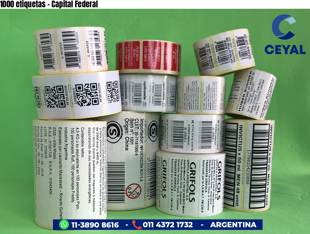 1000 etiquetas - Capital Federal