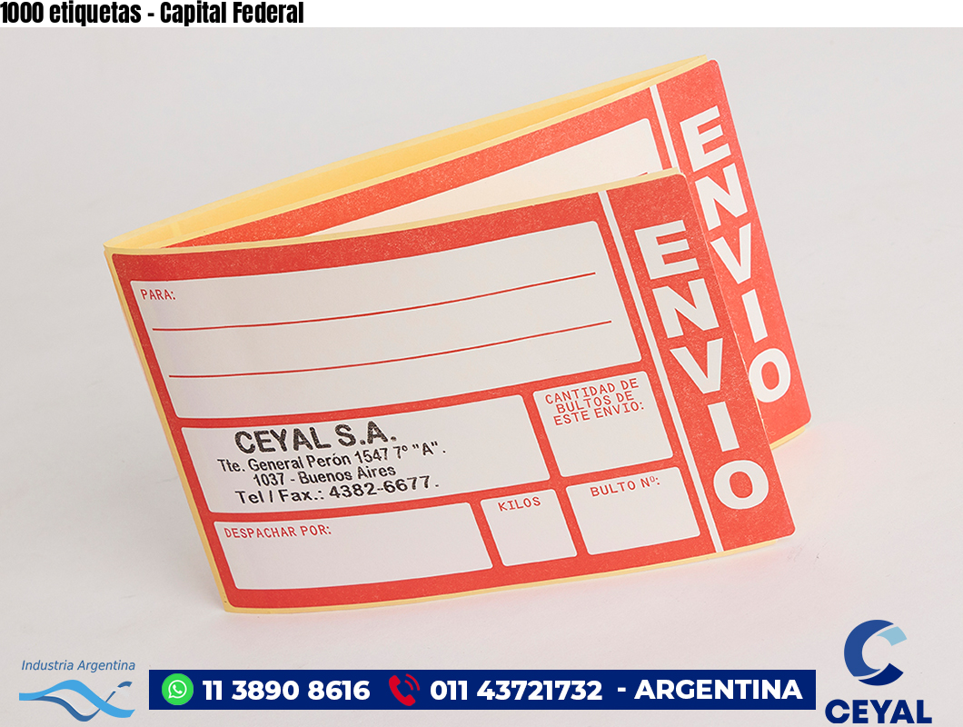 1000 etiquetas – Capital Federal