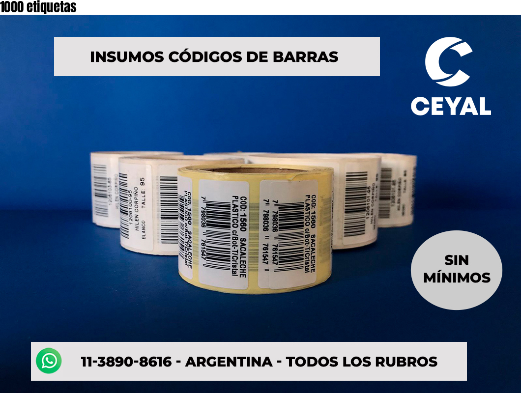 1000 etiquetas