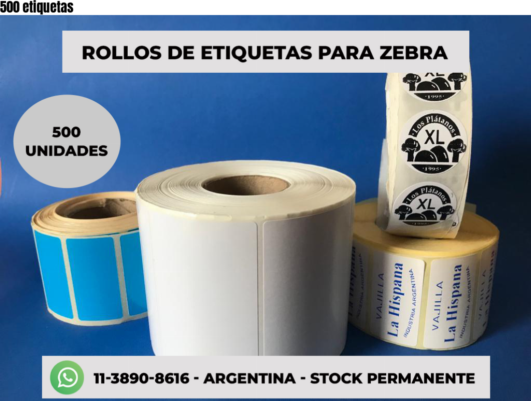 500 etiquetas