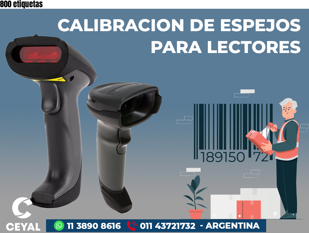 800 etiquetas