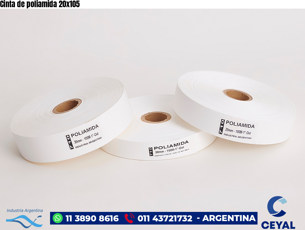 Cinta de poliamida 20×105