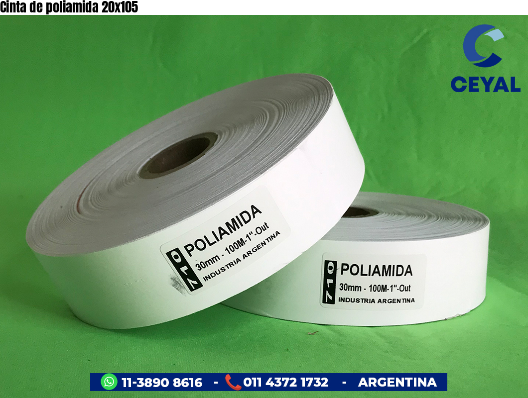 Cinta de poliamida 20x105