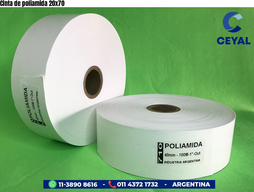 Cinta de poliamida 20x70