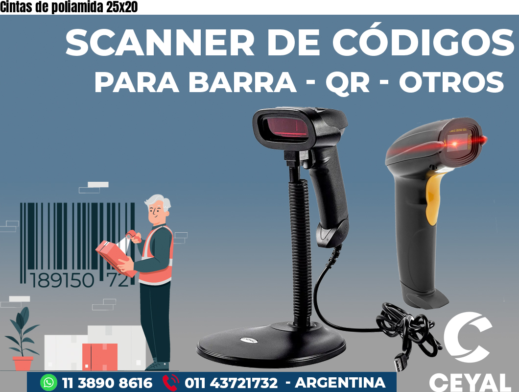 Cintas de poliamida 25x20