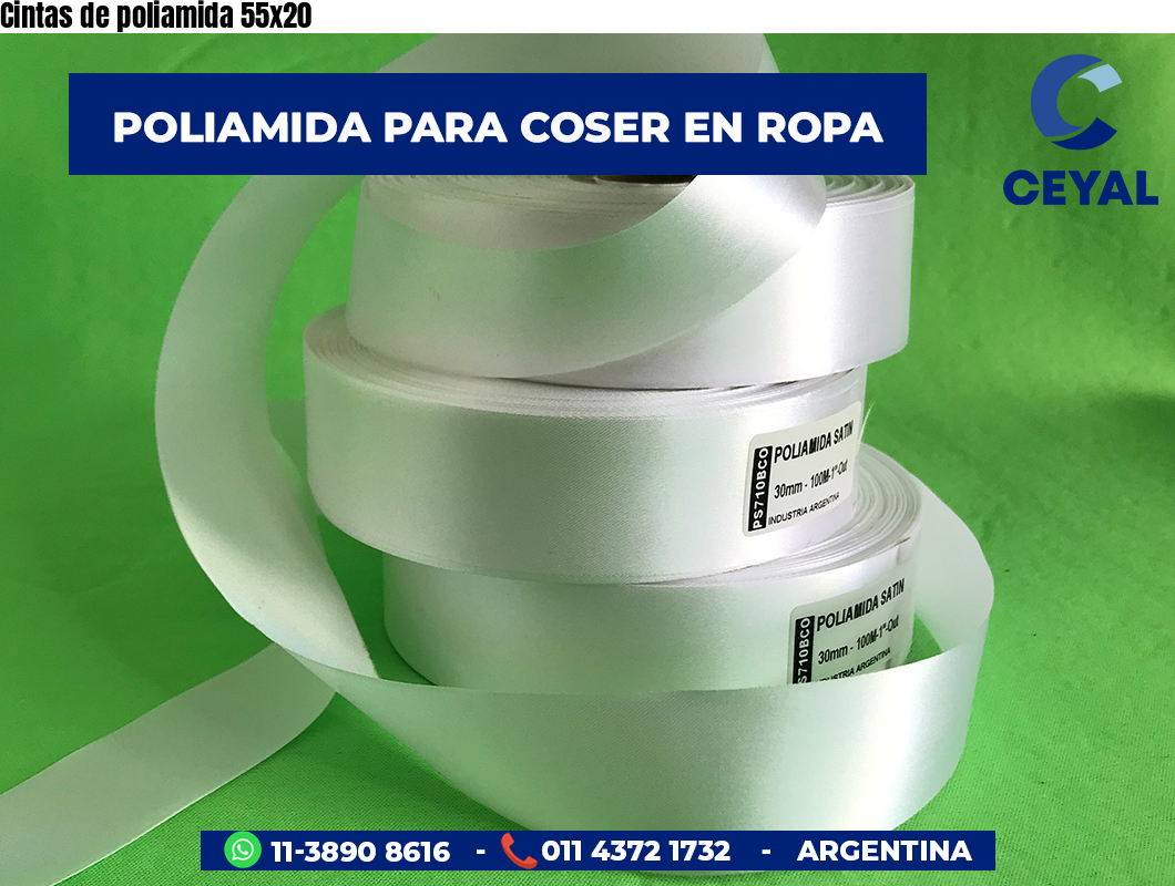 Cintas de poliamida 55×20