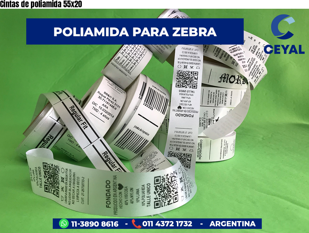 Cintas de poliamida 55×20