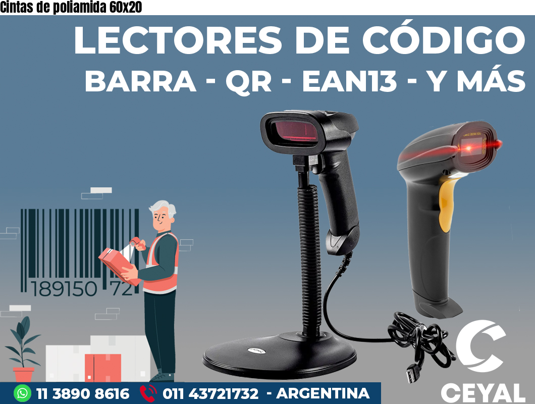Cintas de poliamida 60x20