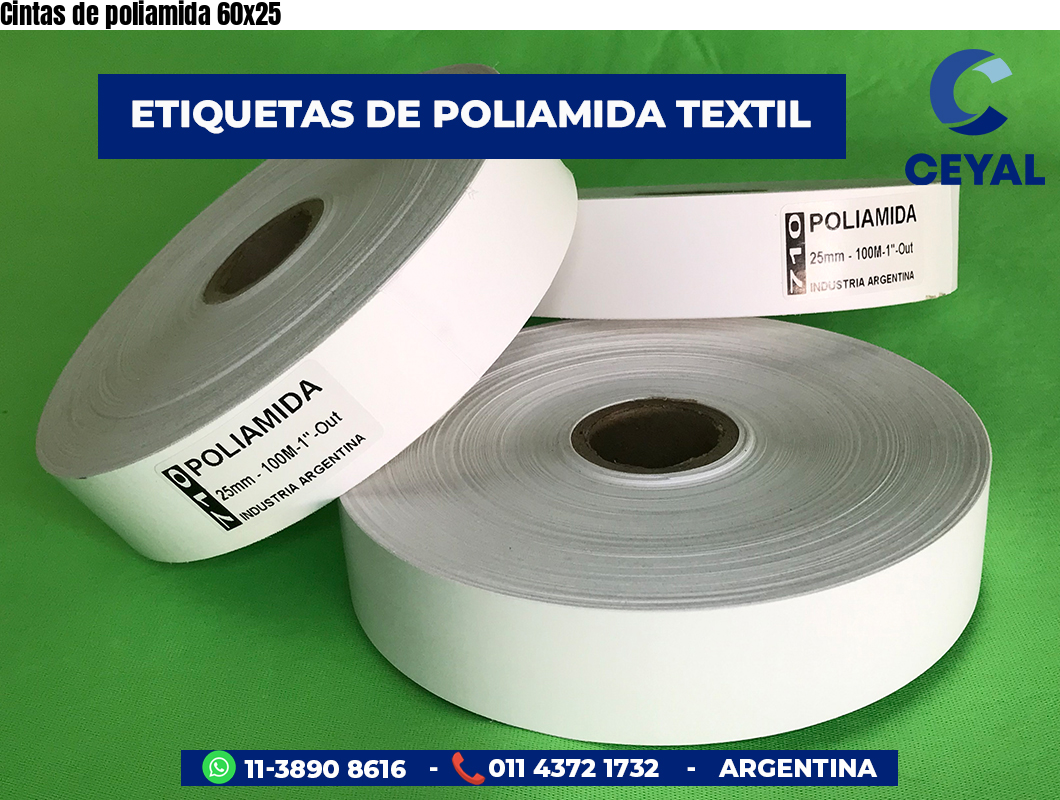 Cintas de poliamida 60×25