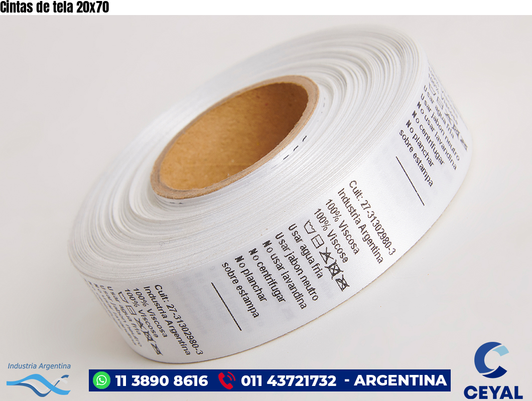 Cintas de tela 20×70