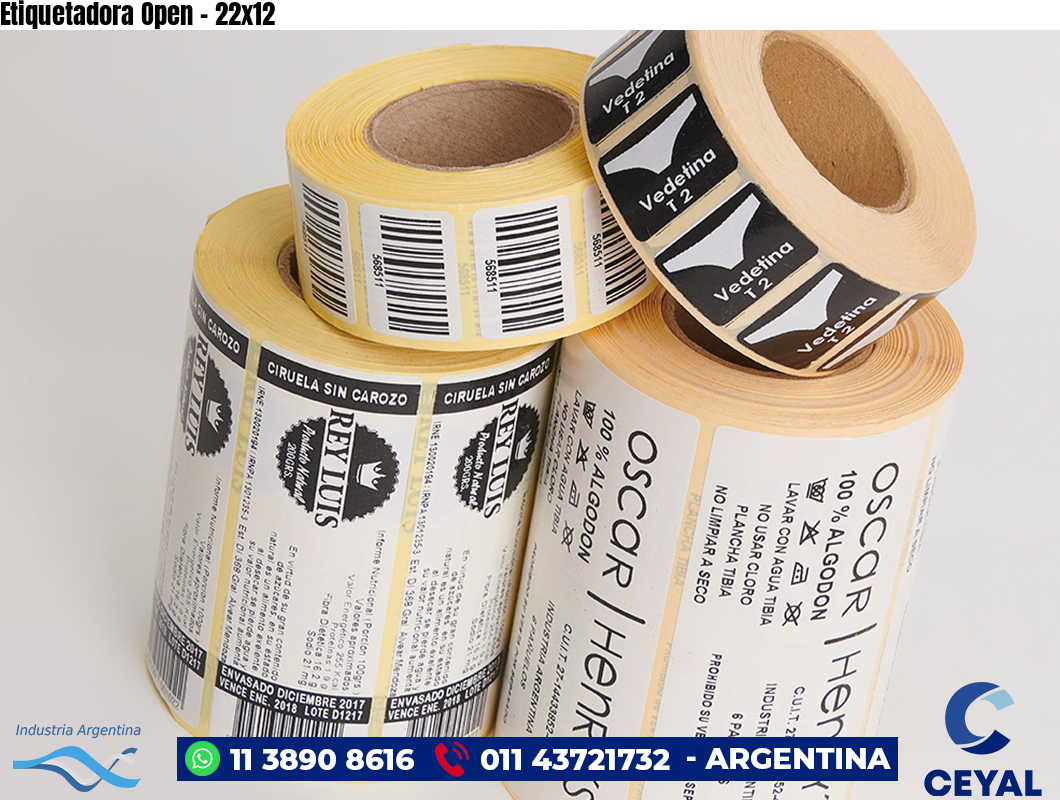Etiquetadora Open - 22x12