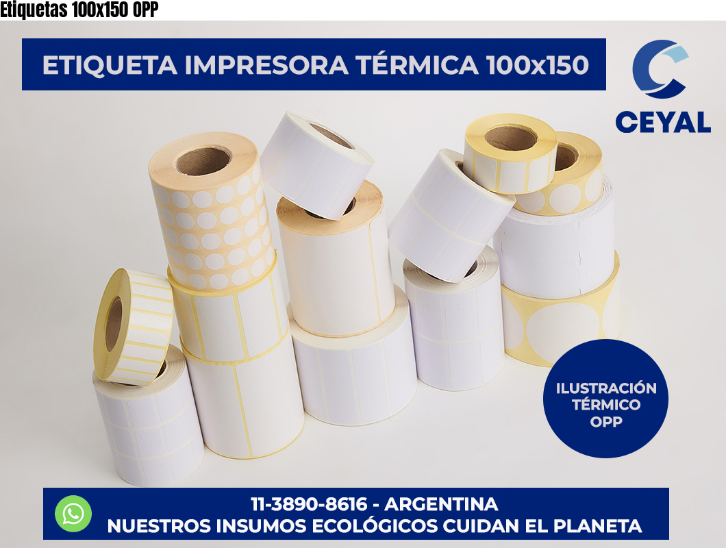 Etiquetas 100×150 OPP