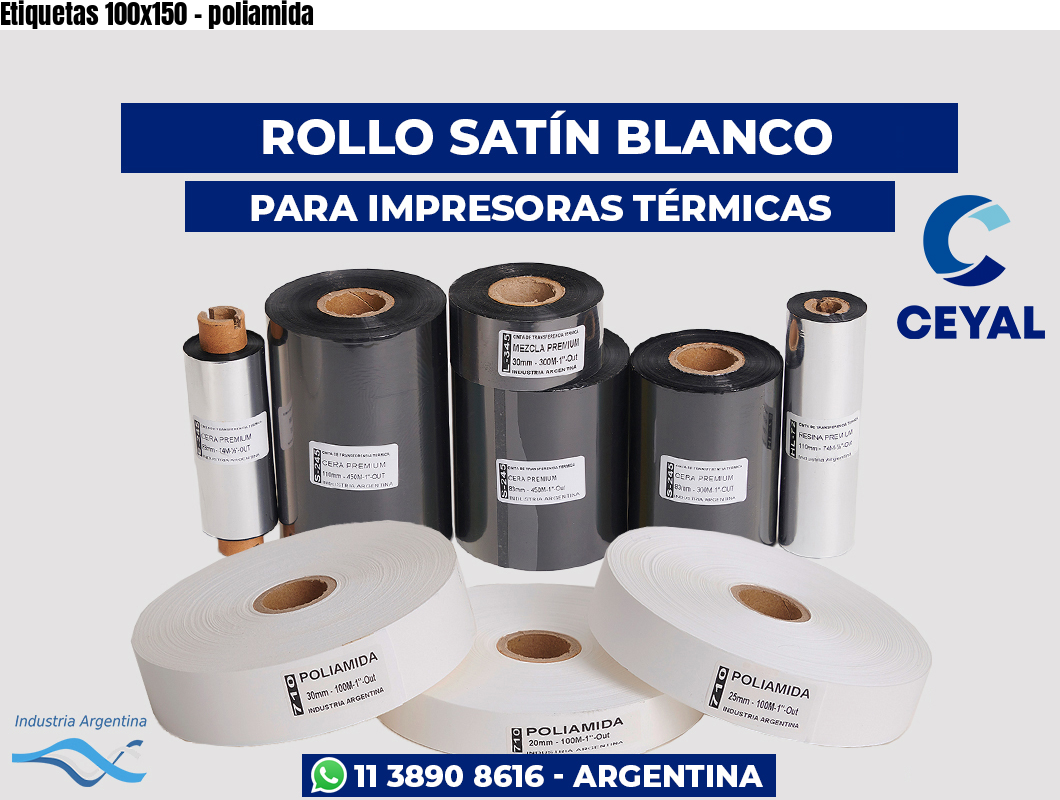 Etiquetas 100×150 – poliamida