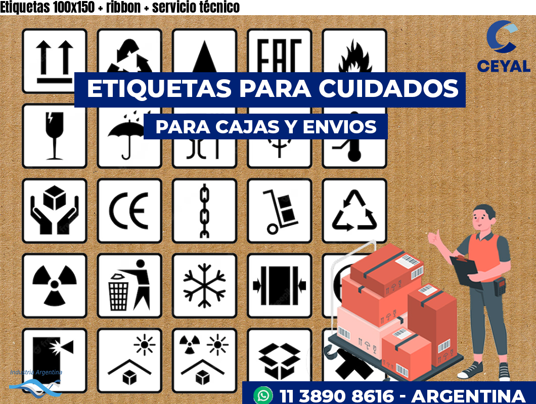 Etiquetas 100x150   ribbon   servicio técnico