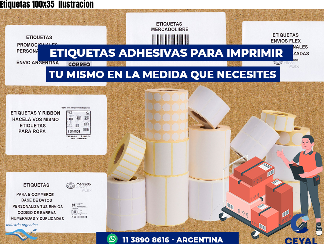 Etiquetas 100x35 Ilustracion