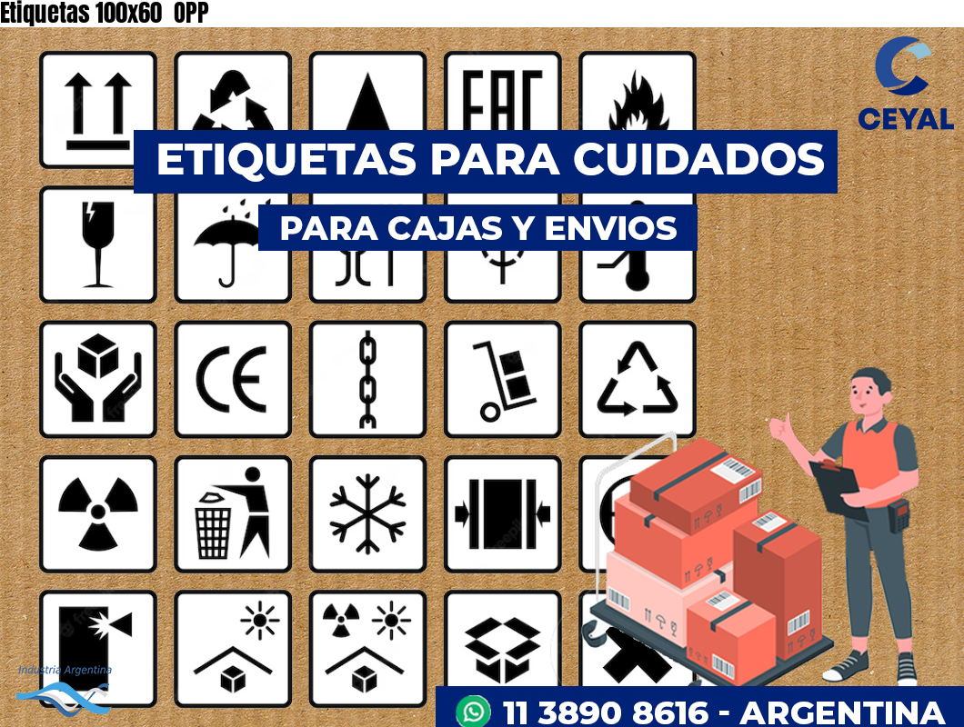 Etiquetas 100x60 OPP
