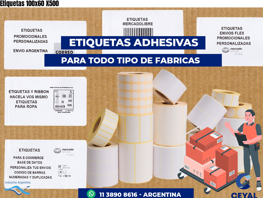 Etiquetas 100x60 X500