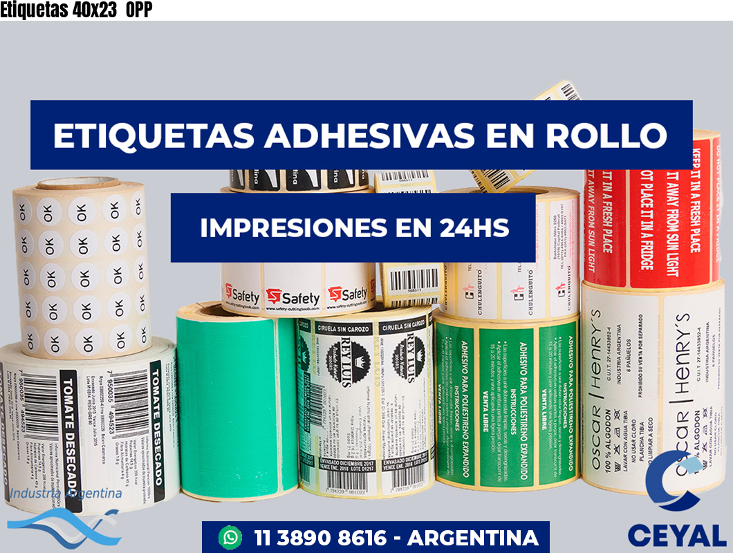Etiquetas 40x23 OPP