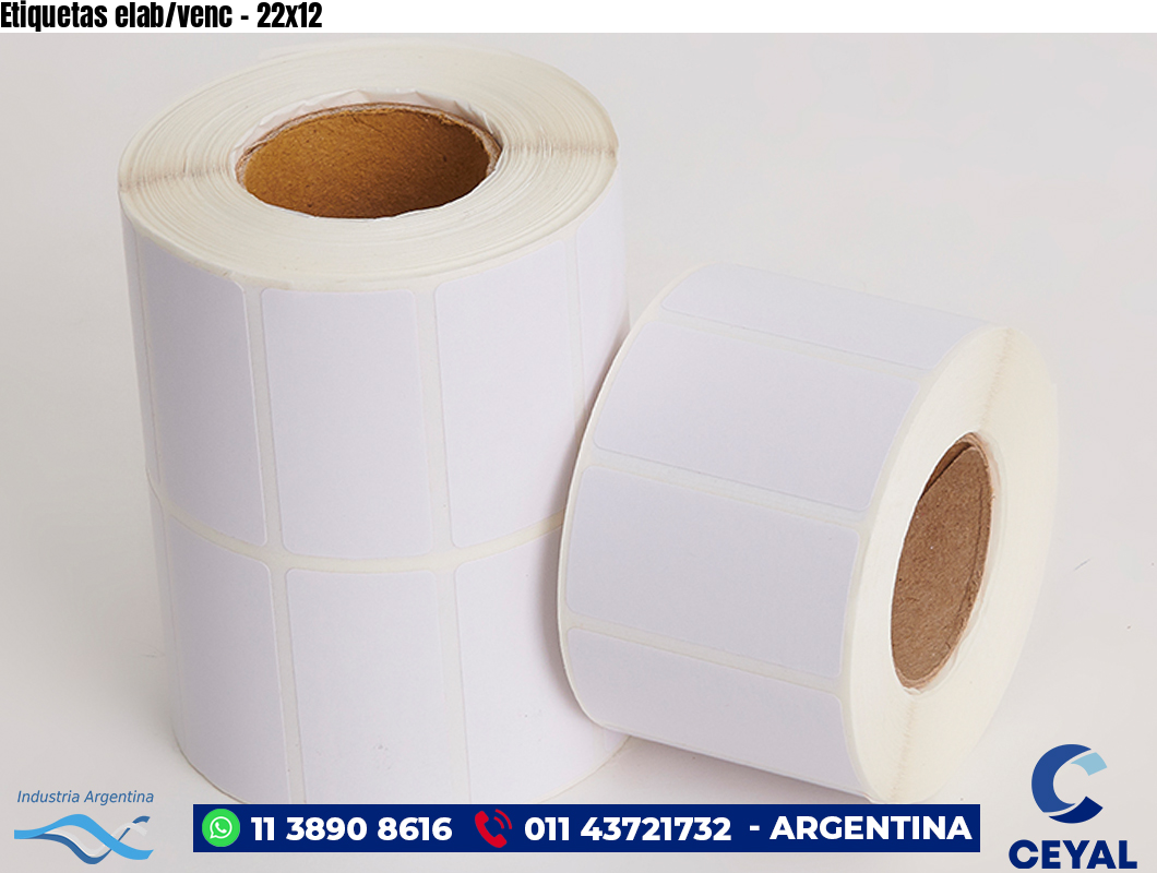 Etiquetas elab/venc - 22x12