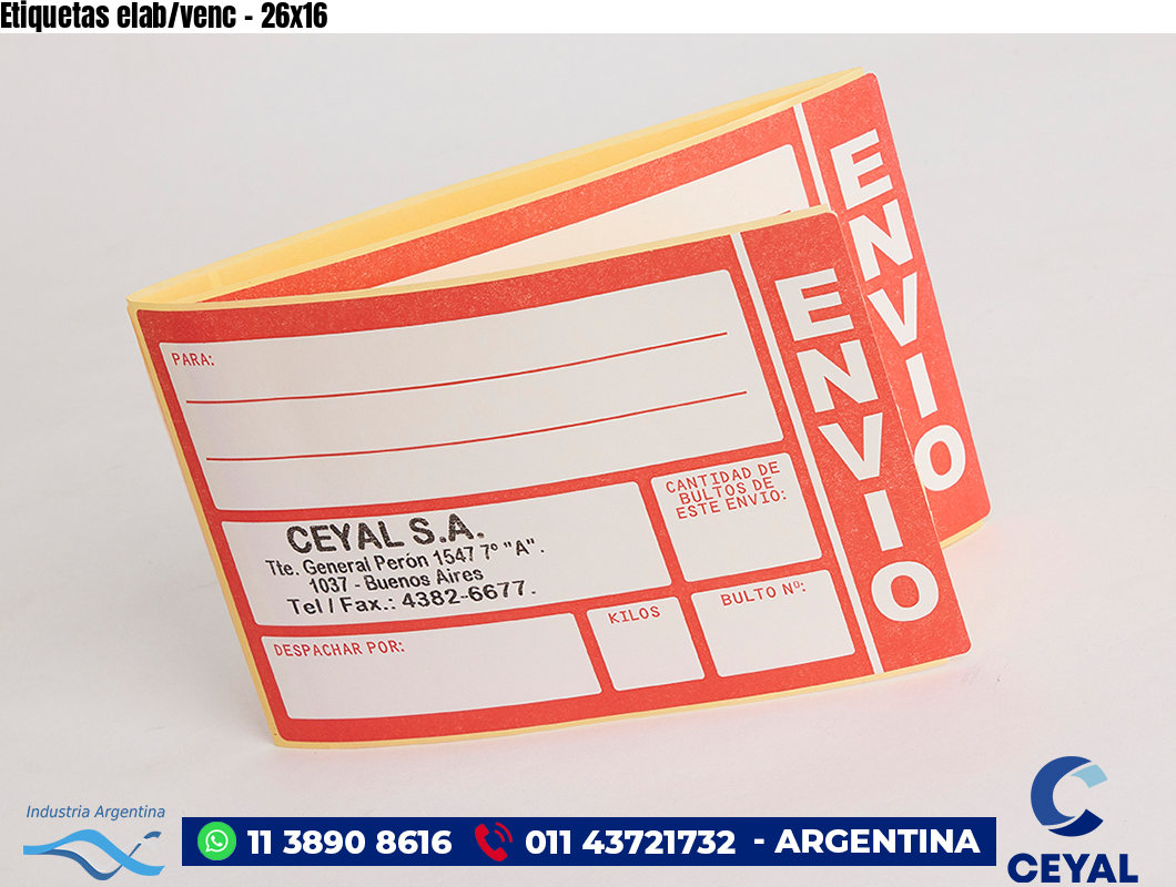 Etiquetas elab/venc - 26x16