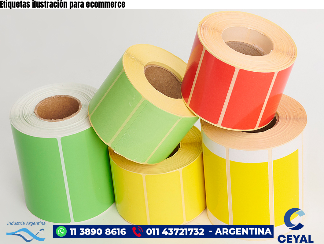 Etiquetas ilustración para ecommerce
