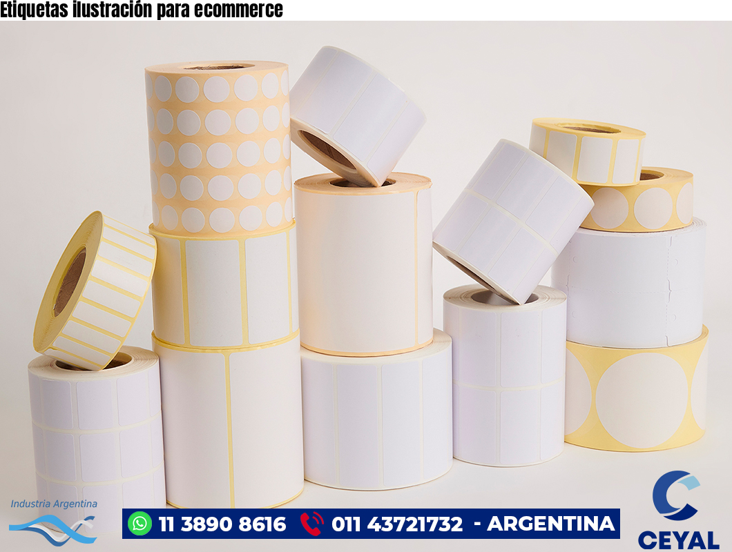 Etiquetas ilustración para ecommerce