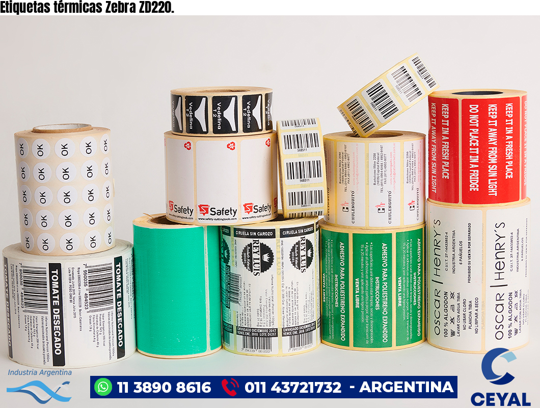 Etiquetas térmicas Zebra ZD220.