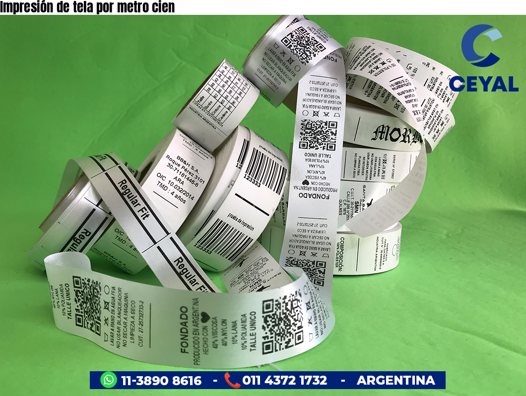 Impresión de tela por metro cien