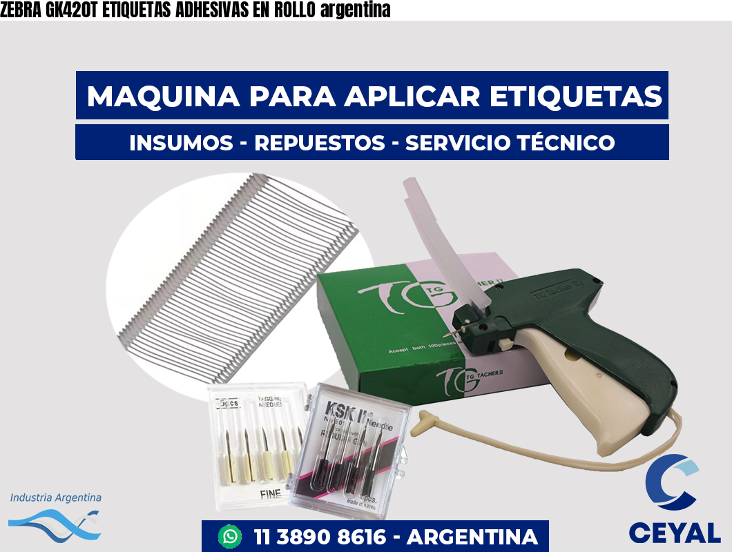 ZEBRA GK420T ETIQUETAS ADHESIVAS EN ROLLO argentina