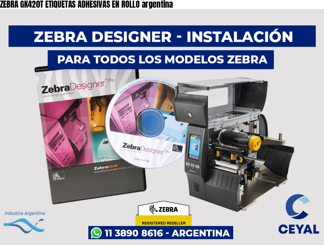 ZEBRA GK420T ETIQUETAS ADHESIVAS EN ROLLO argentina