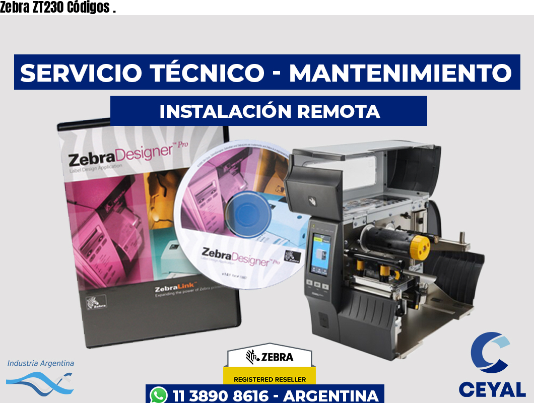 Zebra ZT230 Códigos .