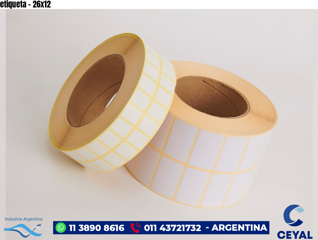 etiqueta - 26x12