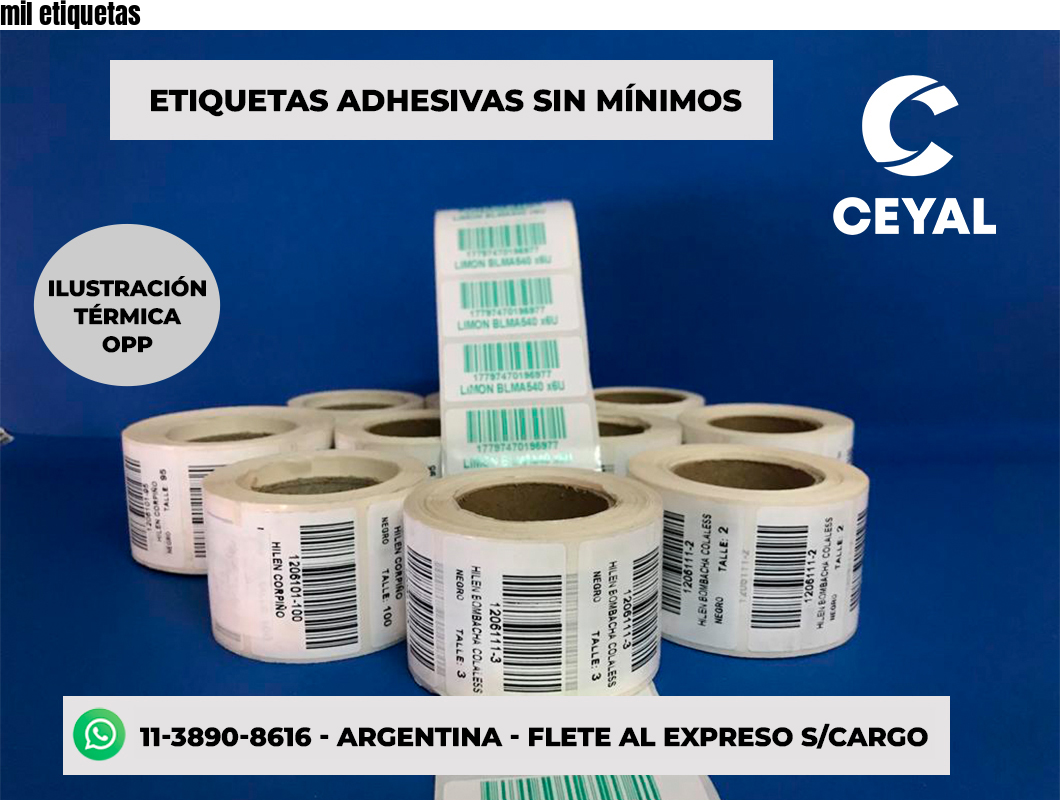 mil etiquetas