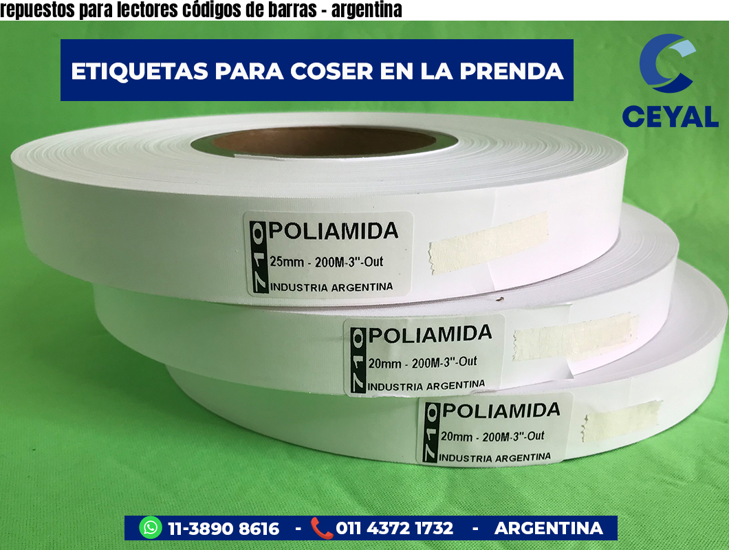 repuestos para lectores códigos de barras - argentina