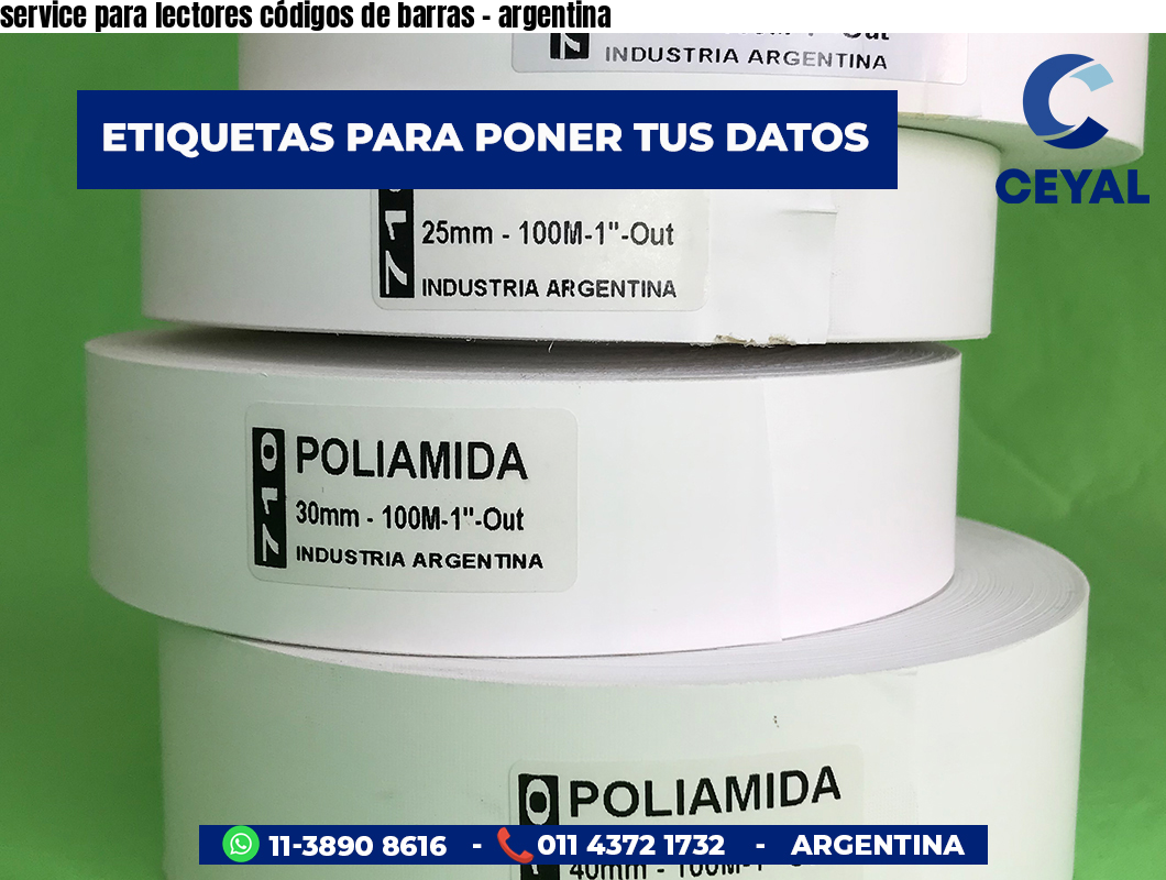 service para lectores códigos de barras - argentina