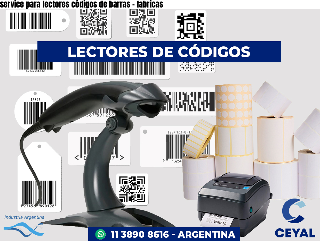 service para lectores códigos de barras - fabricas