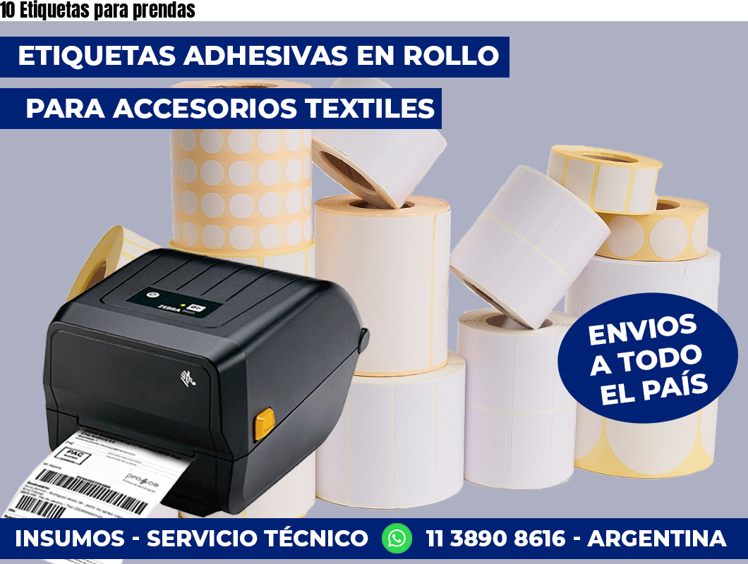 10 Etiquetas para prendas