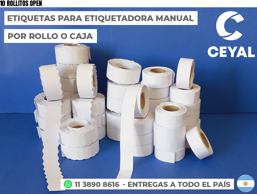 10 ROLLITOS OPEN