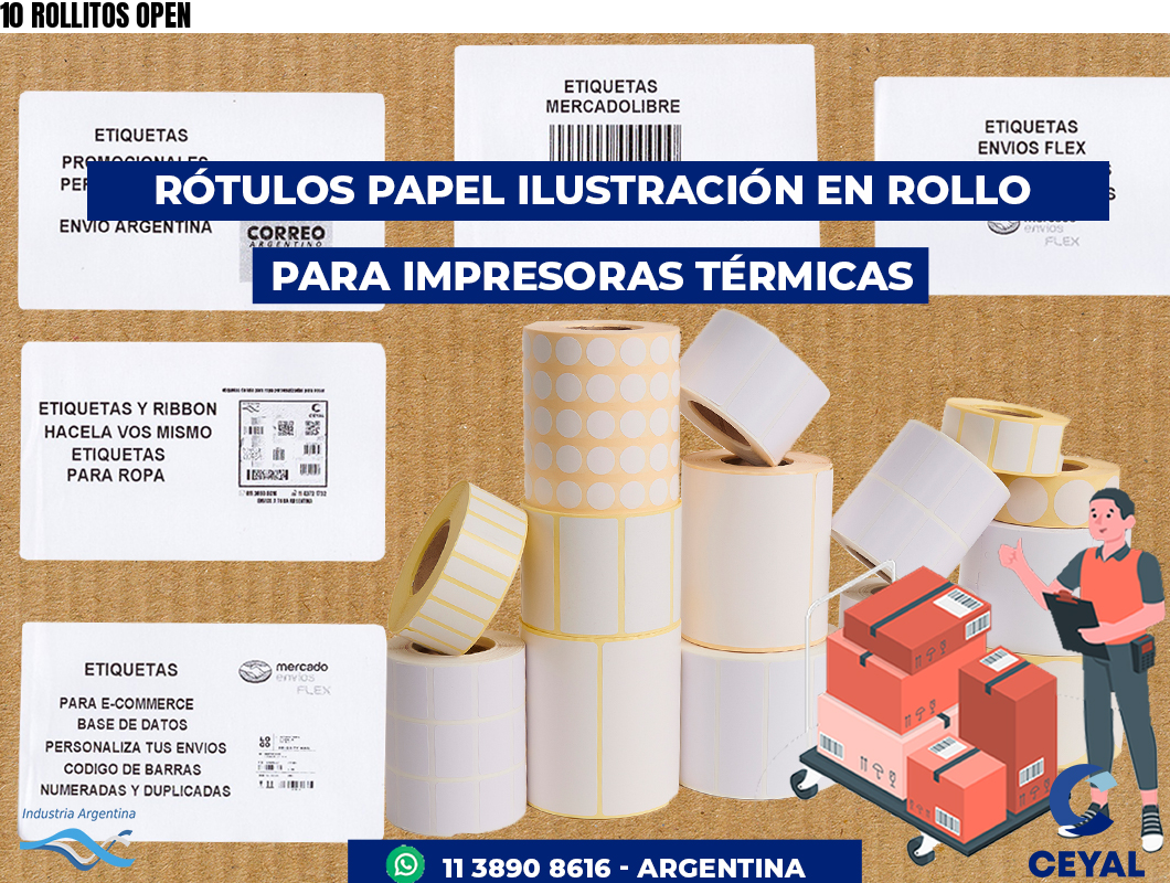 10 ROLLITOS OPEN