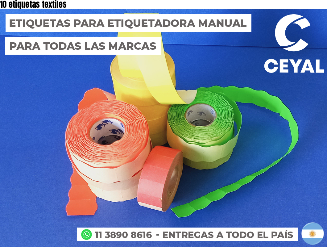 10 etiquetas textiles
