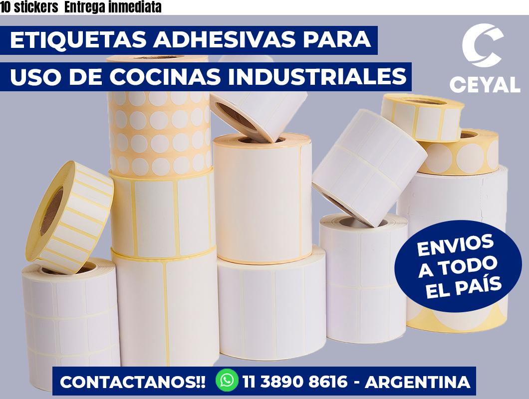10 stickers  Entrega inmediata