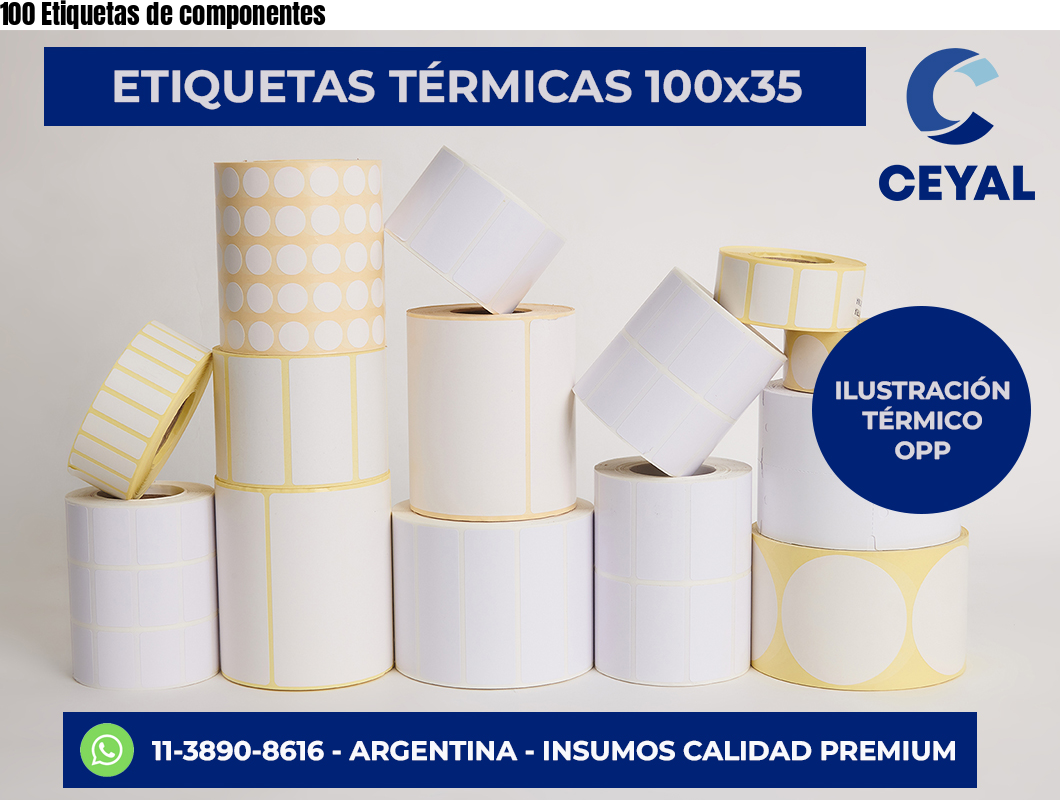 100 Etiquetas de componentes