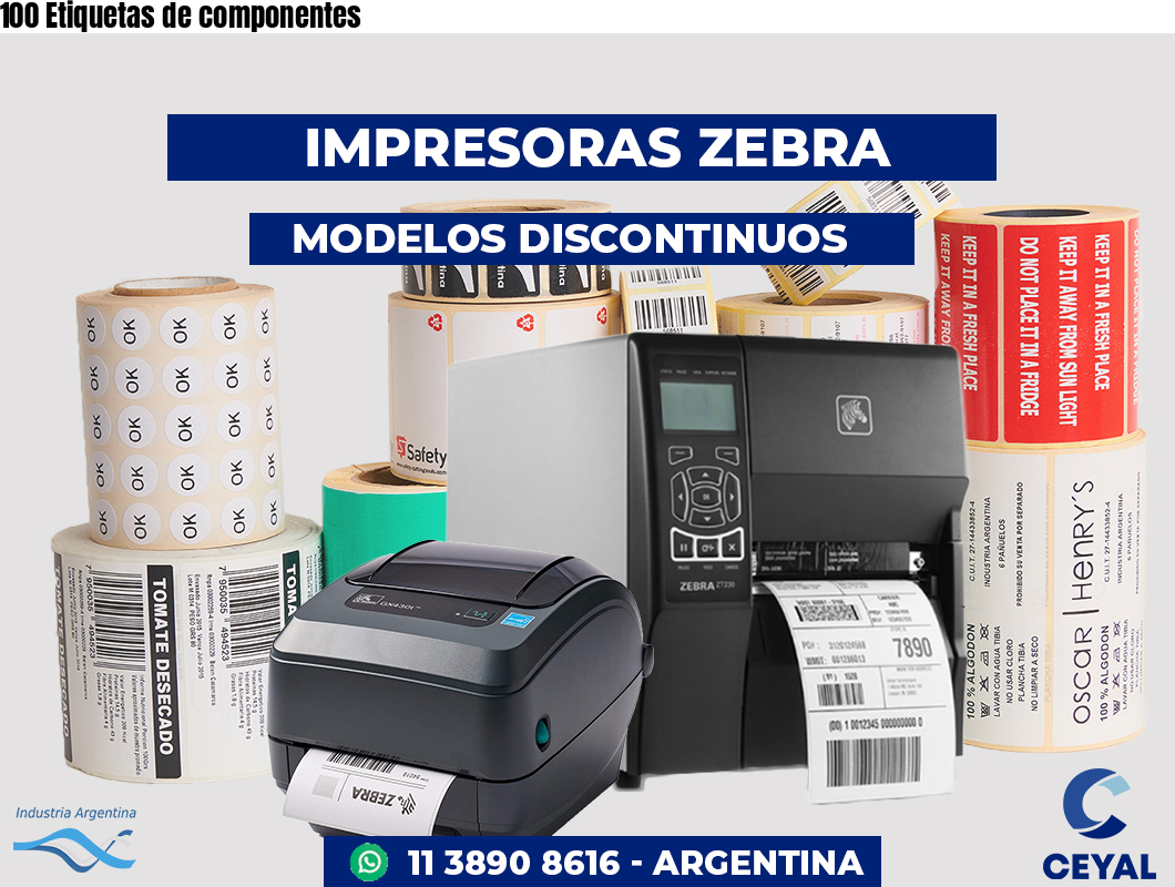 100 Etiquetas de componentes
