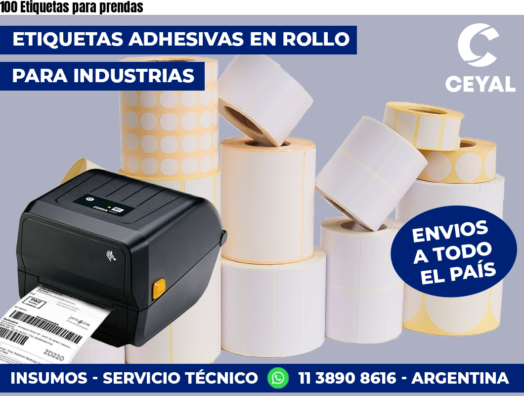 100 Etiquetas para prendas