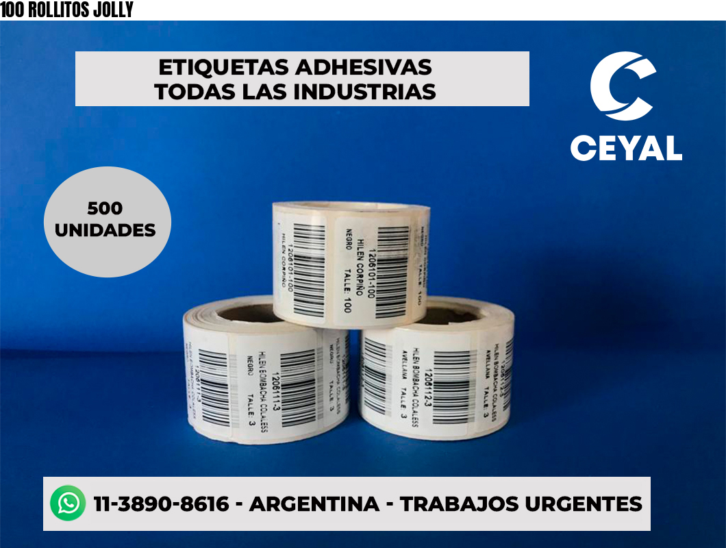 100 ROLLITOS JOLLY