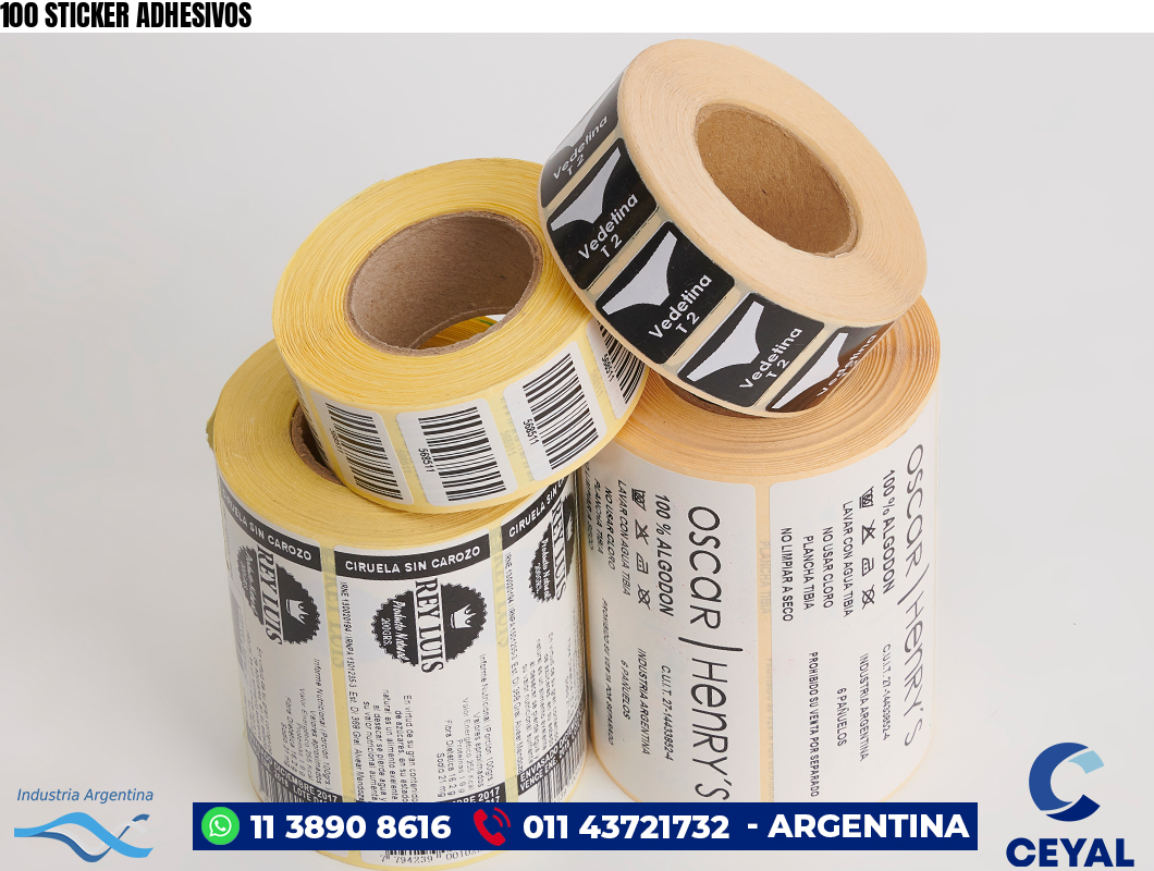 100 STICKER ADHESIVOS