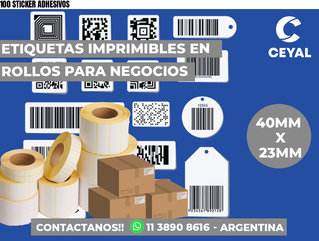100 STICKER ADHESIVOS