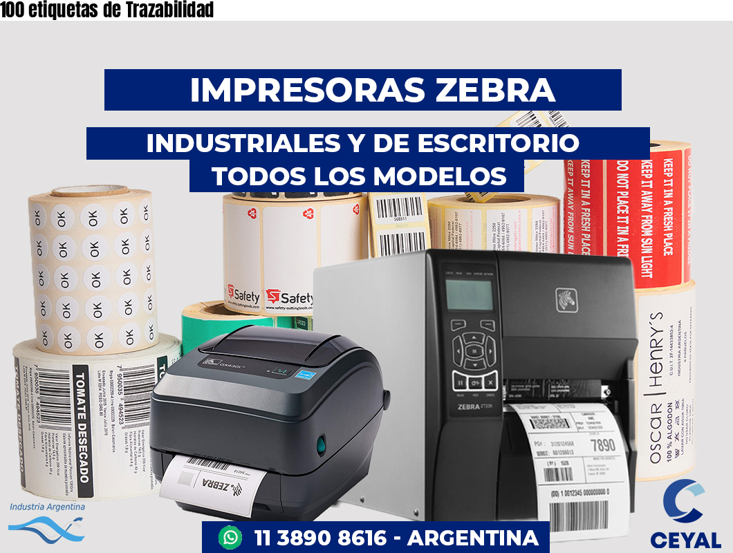 100 etiquetas de Trazabilidad
