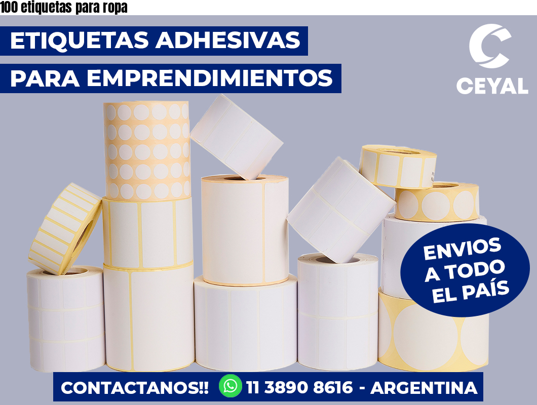 100 etiquetas para ropa
